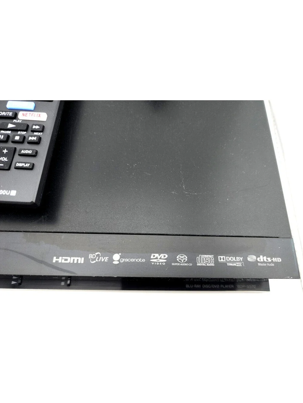 Sony BDP‑S570 Blu‑ray Disc DVD Player–3D– HDMI – w/Remote– Tested & Works Great!